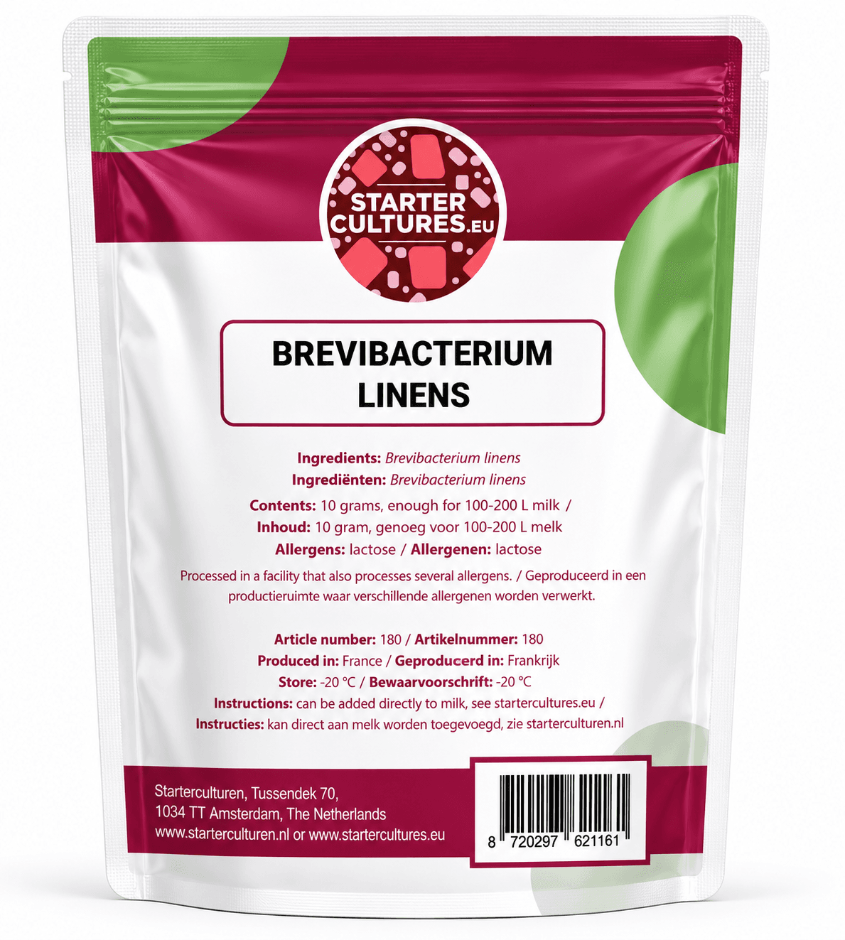 Roodflora kaas cultuur | Brevibacterium linens