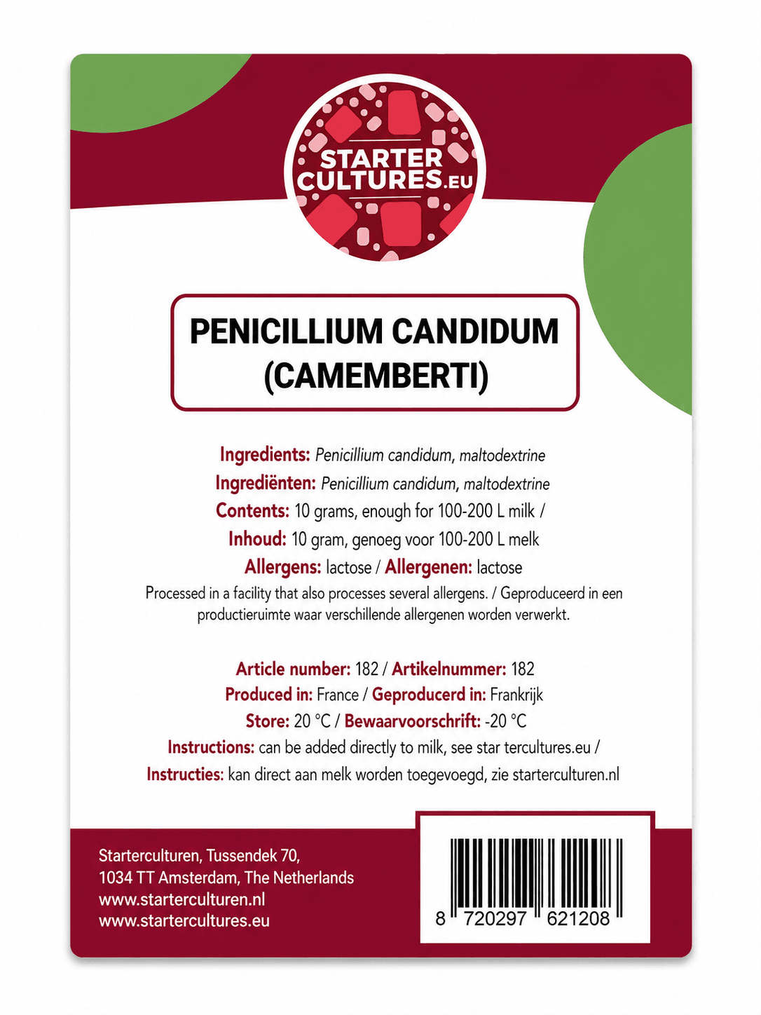 Penicillium candidum (camemberti)
