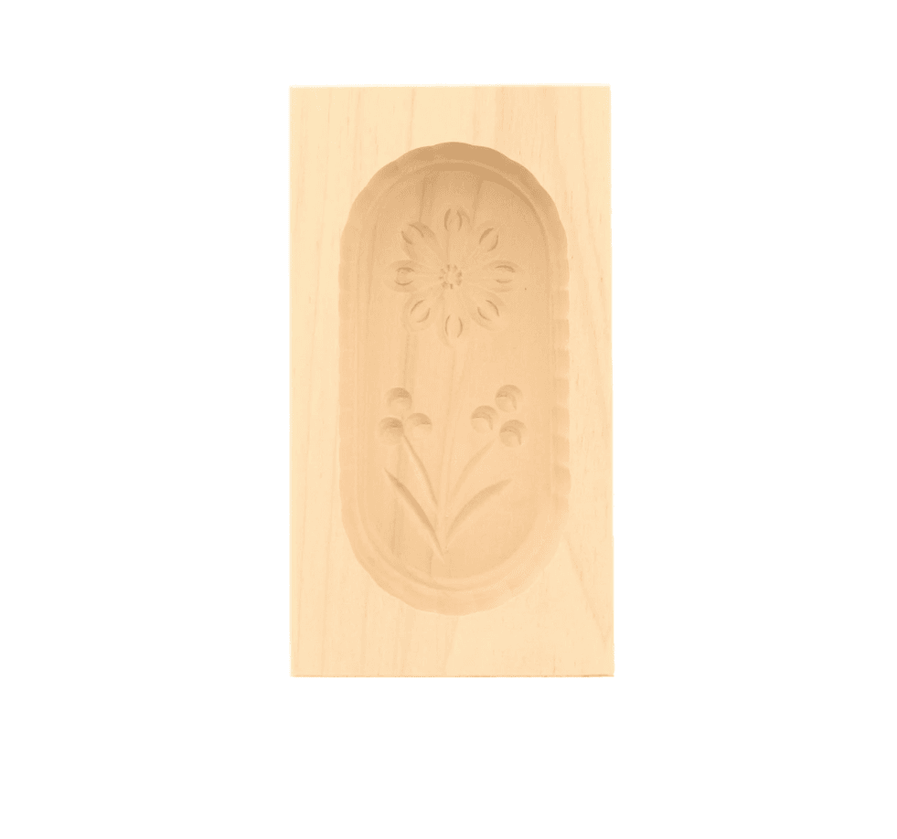 Traditional wooden butter mold